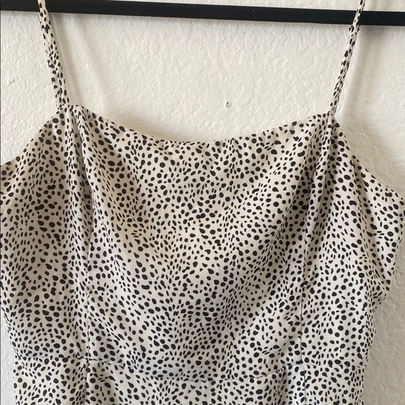 Lush White and Black Slip Mini Dress - Picture 2 of 7